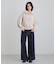 【洗える】ほど良くラフで女性らしい ハーフZIPニット