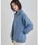 【洗える】ほど良くラフで女性らしい ハーフZIPニット