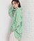 ゆったりシルエットで体型カバー ロングシャツ