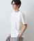 【ジャケットインにもおすすめ！】ジャカード リンクス半袖Tシャツ 洗濯機OK