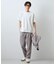 【ジャケットインにもおすすめ！】ジャカード リンクス半袖Tシャツ 洗濯機OK
