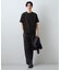 【ジャケットインにもおすすめ！】ジャカード リンクス半袖Tシャツ 洗濯機OK