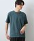 【ジャケットインにもおすすめ！】ジャカード リンクス半袖Tシャツ 洗濯機OK