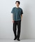 【ジャケットインにもおすすめ！】ジャカード リンクス半袖Tシャツ 洗濯機OK