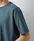 【ジャケットインにもおすすめ！】ジャカード リンクス半袖Tシャツ 洗濯機OK