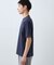 【ジャケットインにおすすめ】ビジネス半袖Tシャツ 洗濯機OK/襟高
