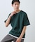 【ラクして決まる！】レイヤード風半袖Tシャツ　洗濯機OK