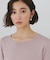 【S-XL/ひんやりタッチ】美しさ際立つ 6分袖ニット 洗濯機OK/UVケア/毛玉になりにくい