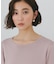 【S-XL/ひんやりタッチ】美しさ際立つ 6分袖ニット 洗濯機OK/UVケア/毛玉になりにくい