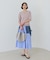 【S-XL/ひんやりタッチ】美しさ際立つ 6分袖ニット 洗濯機OK/UVケア/毛玉になりにくい