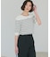【S-XL/ひんやりタッチ】美しさ際立つ 6分袖ニット 洗濯機OK/UVケア/毛玉になりにくい