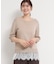 【S-XL/ひんやりタッチ】美しさ際立つ 6分袖ニット 洗濯機OK/UVケア/毛玉になりにくい