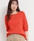【S-XL/ひんやりタッチ】美しさ際立つ 6分袖ニット 洗濯機OK/UVケア/毛玉になりにくい