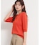【S-XL/ひんやりタッチ】美しさ際立つ 6分袖ニット 洗濯機OK/UVケア/毛玉になりにくい