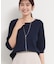 【S-XL/ひんやりタッチ】美しさ際立つ 6分袖ニット 洗濯機OK/UVケア/毛玉になりにくい