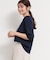 【S-XL/ひんやりタッチ】美しさ際立つ 6分袖ニット 洗濯機OK/UVケア/毛玉になりにくい