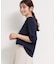 【S-XL/ひんやりタッチ】美しさ際立つ 6分袖ニット 洗濯機OK/UVケア/毛玉になりにくい