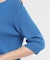 【S-XL/ひんやりタッチ】美しさ際立つ 6分袖ニット 洗濯機OK/UVケア/毛玉になりにくい