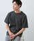 【無地だと少し物足りないという方へ】ジオメトリック柄 半袖Tシャツ 洗濯機OK