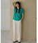 【S-XL/ひんやりタッチ】多機能フレンチスリーブニット 洗濯機OK/UVケア/毛玉になりにくい