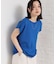 【S-XL/ひんやりタッチ】多機能フレンチスリーブニット 洗濯機OK/UVケア/毛玉になりにくい