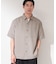 【LINO FINE】 リネンライク半袖シャツ UVカット／イージーケア／吸水速乾／洗濯機OK／セットアップ可