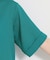 【M-XL/二の腕カバー】さらり麻調メッシュ5分袖ブラウス
