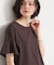 【ひんやりさらさら】軽やかに揺れる シアーフレアスリーブTシャツ