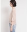 軽やかなレイヤードスタイルに ドロストメッシュニット