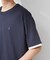 【マシンウォッシャブル】袖レイヤード半袖Tシャツ