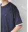【マシンウォッシャブル】袖レイヤード半袖Tシャツ
