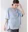 【M-XL/秋始めにちょうどいい】細見え5分袖Wポケットシャツ