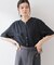 【M-XL/秋始めにちょうどいい】細見え5分袖Wポケットシャツ