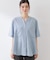 【M-XL/秋始めにちょうどいい】細見え5分袖Wポケットシャツ