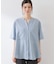 【M-XL/秋始めにちょうどいい】細見え5分袖Wポケットシャツ