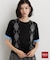 POLO BCS/アーガイル5分袖ニット