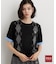 POLO BCS/アーガイル5分袖ニット