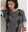 POLO BCS/アーガイル5分袖ニット