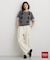 POLO BCS/アーガイル5分袖ニット