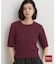 POLO BCS/ケーブル5分袖ニット