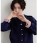 【洗濯機OK】もにゅ 袖配色カーディガン
