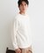 【洗濯機OK】レイヤードモールニットTシャツ