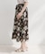 【洗える】サマーフラワー スカート