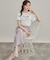 【接触冷感・UVカット・洗える】リボン ロゴTシャツ