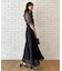 【楊柳シフォンで涼しく】フリルチェックブラウス
