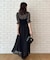 【楊柳シフォンで涼しく】フリルチェックブラウス