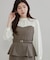 【一枚で品よく完成】ベアドッキング ペプラムワンピース
