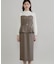 【一枚で品よく完成】ベアドッキング ペプラムワンピース
