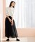 配色ラインニットTシャツ