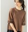 配色ラインニットTシャツ
